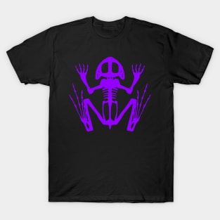 Frog Skeleton (Purple) T-Shirt